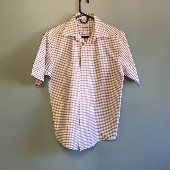 NWOT LL Bean Like New Plaid short Sleeve Button-down Shirt - Picture 1 of 7